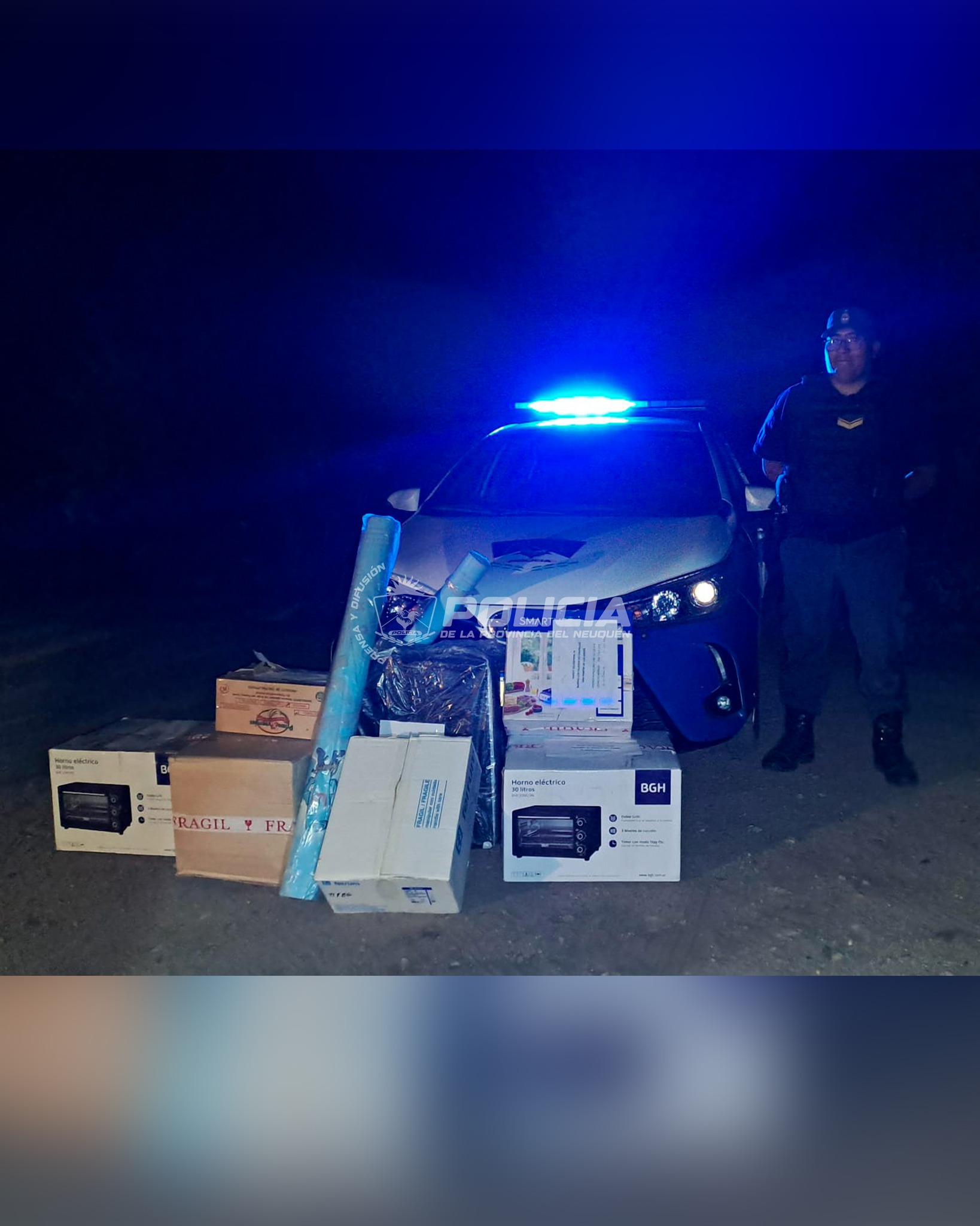 Policía recupera materiales robados de una obra en construcción