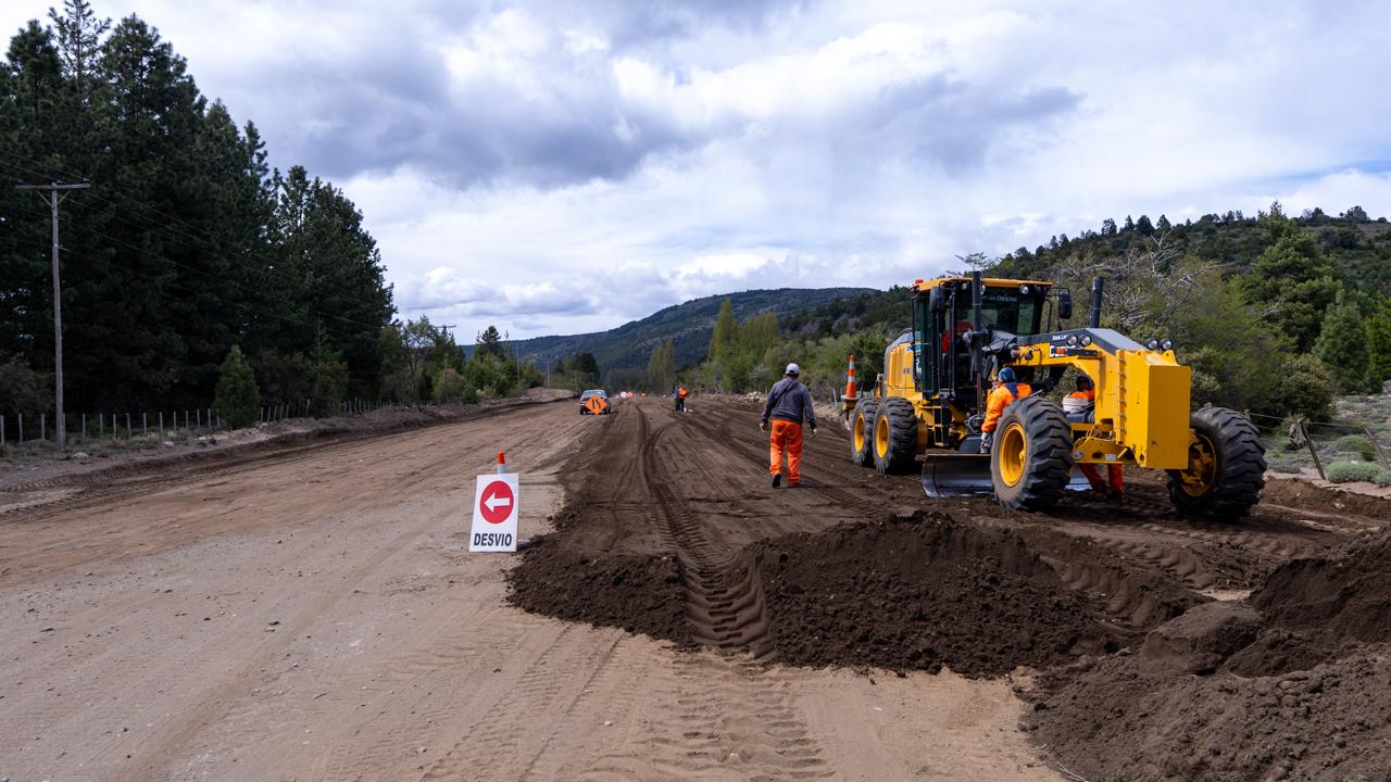 Reanudan obras de pavimentación en la Ruta N° 62 a Lolog