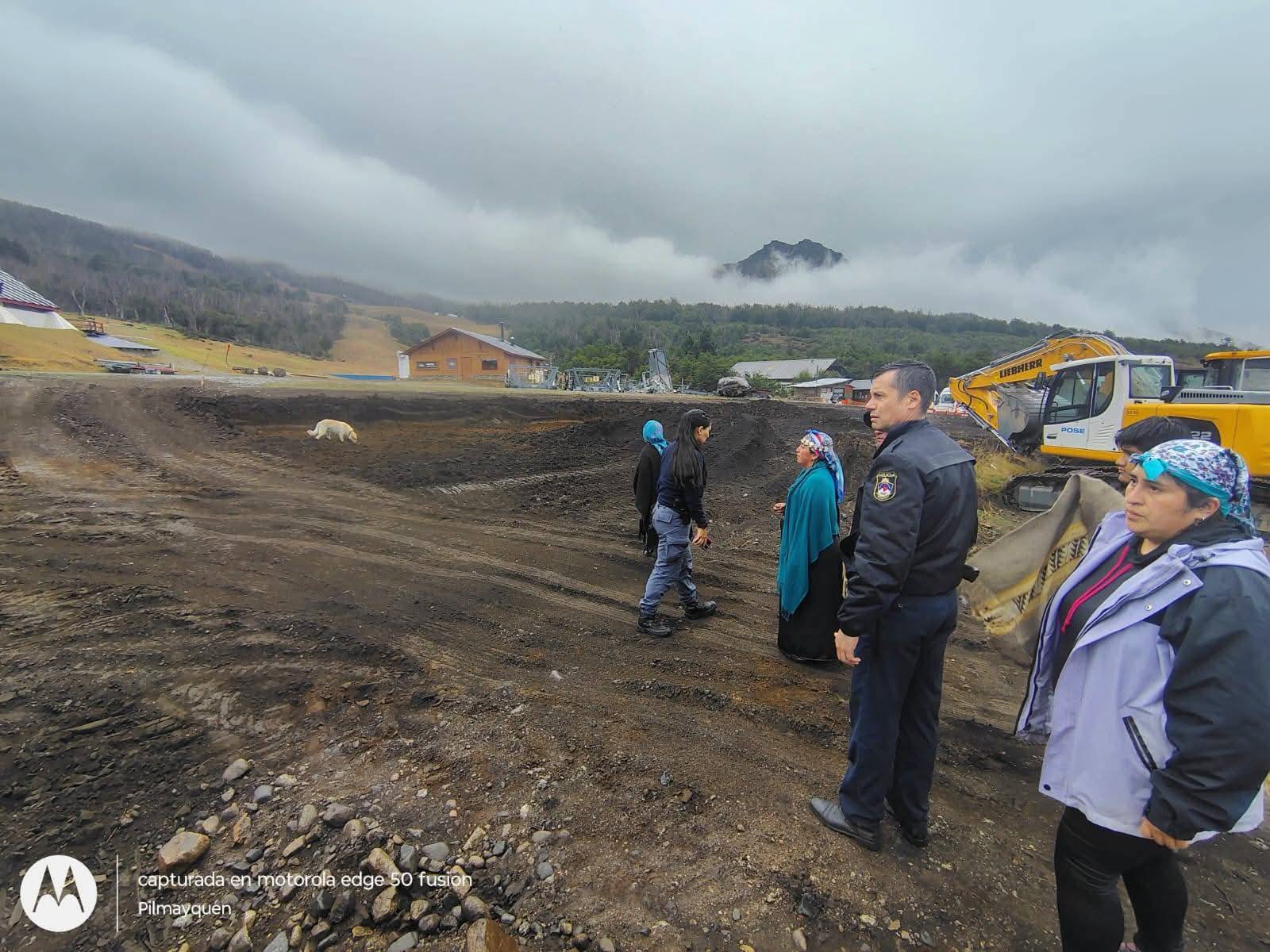 Comunidades mapuche reclaman presencia de autoridades de provincia por obras en Chapelco.