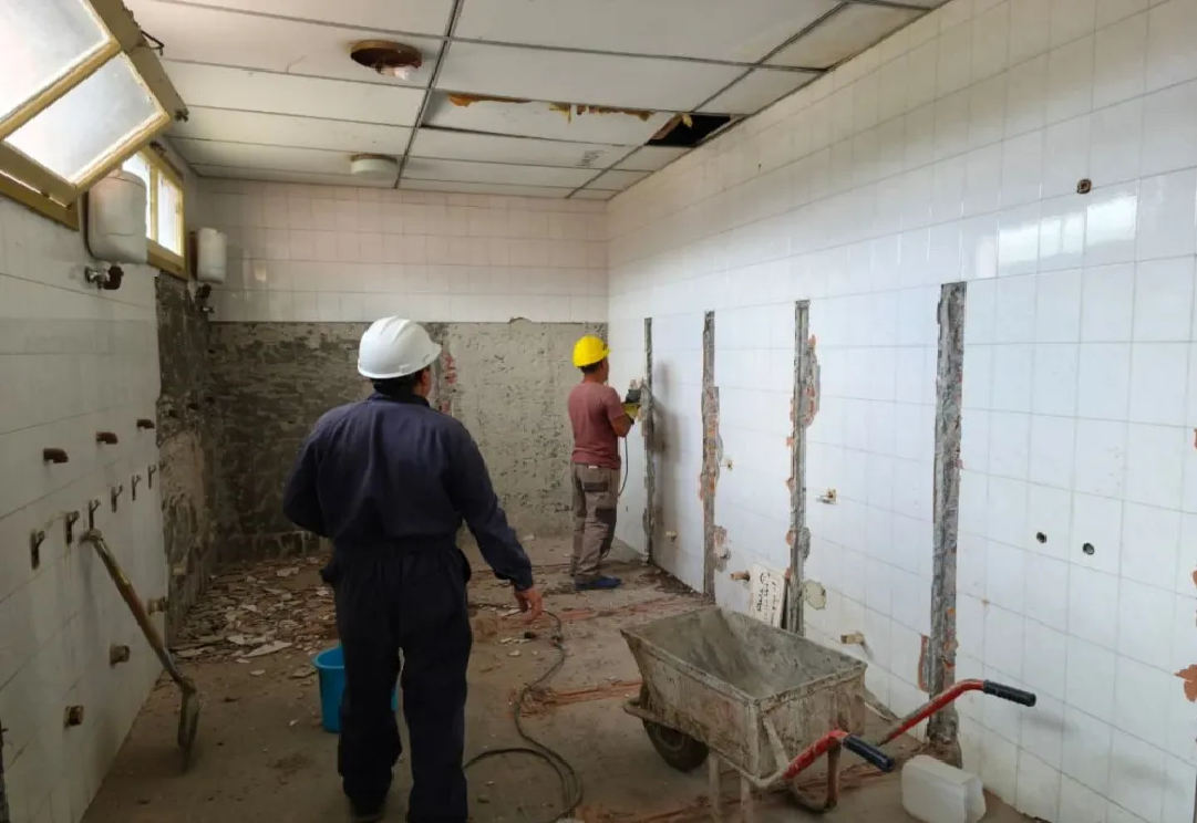 Iniciaron las obras de refacción de la Escuela N°7 de Junín de los Andes