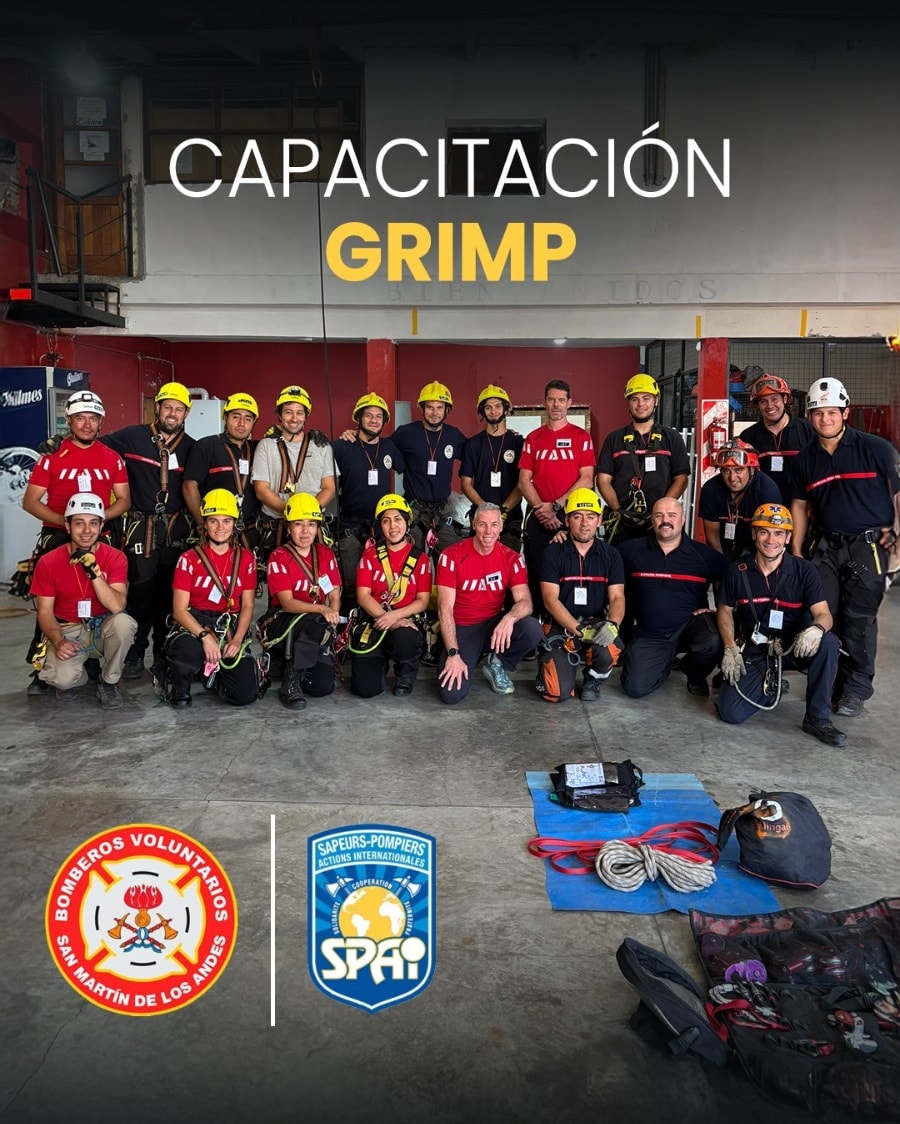 Capacitación Internacional GRIMP para bomberos voluntarios.