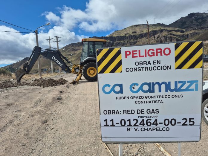 Comenzaron las obras de gas para 168 familias de Valle Chapelco