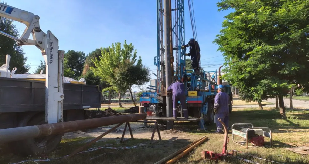 Avanza una perforación para agua potable en Junín de los Andes.
