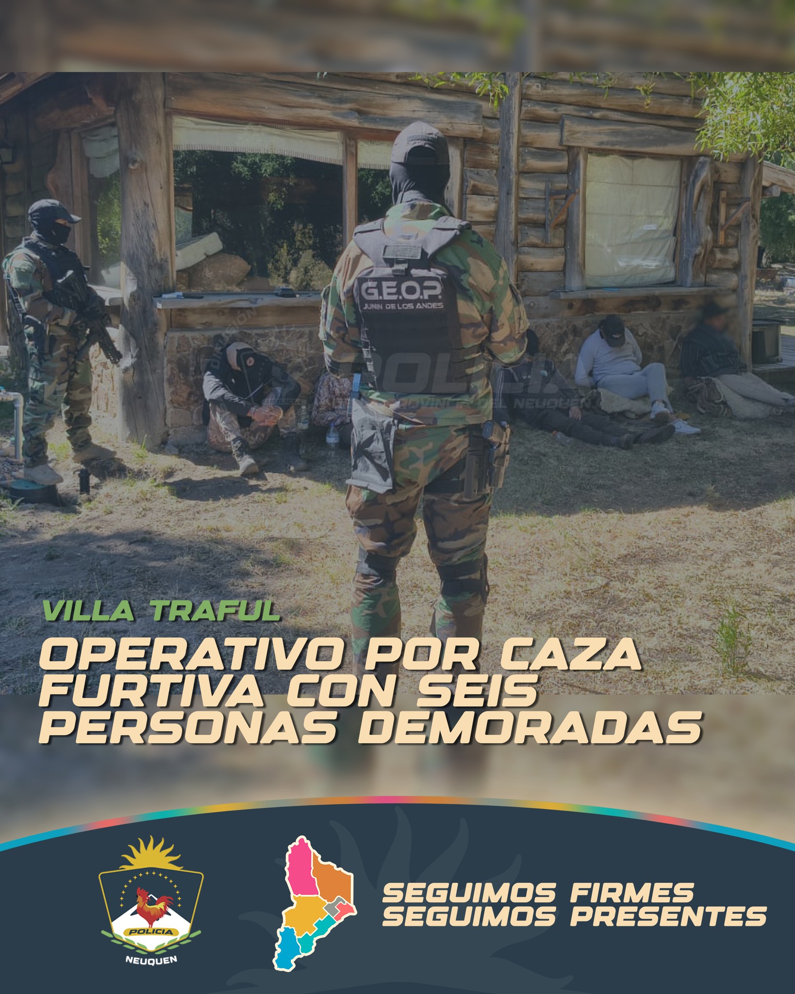 Nuevo operativo por caza furtiva con seis personas demoradas