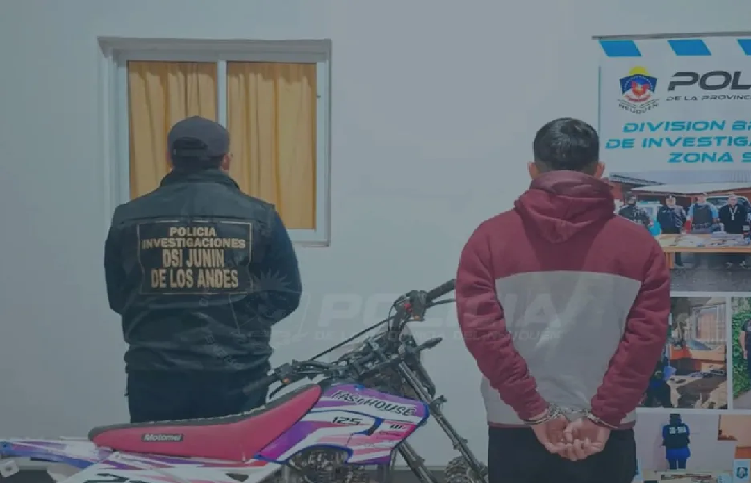 Policia recupera moto robada