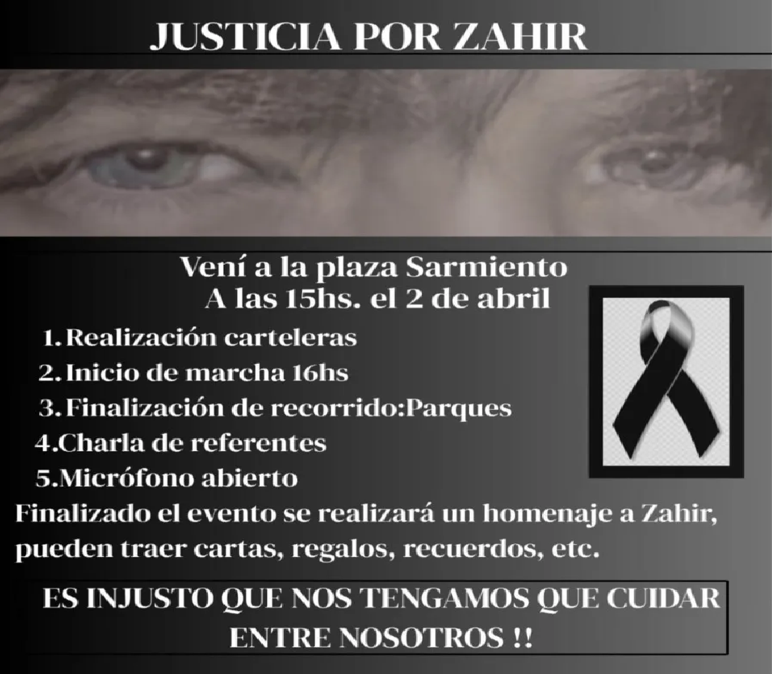 Adolescentes marchan para pedir atención y contención de las instituciones