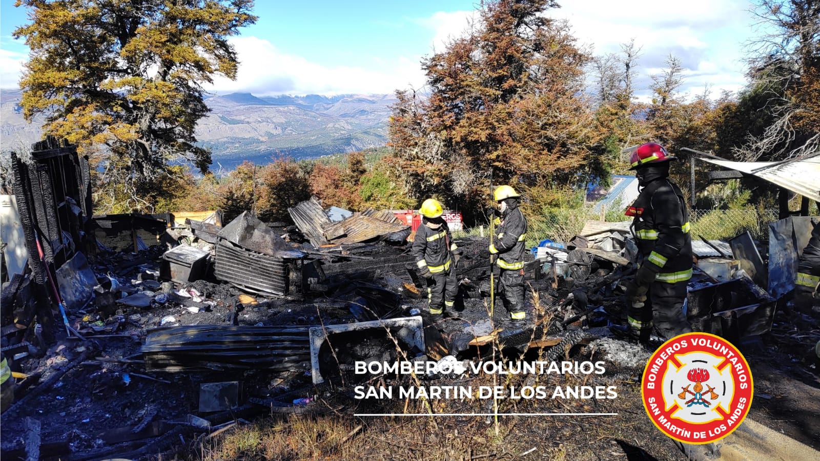 Pérdidas totales en incendio de vivienda en Barrio Kaleuche