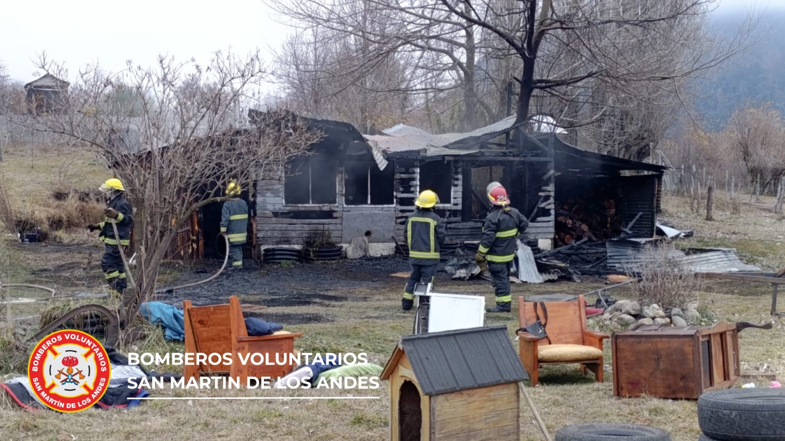 Incendio de vivienda en Quilanlahue con pérdidas totales