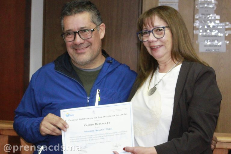 El Concejo Deliberante declaró “Vecino Destacado” a Francisco Villa