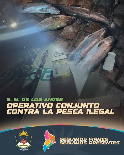 Operativo conjunto contra la pesca ilegal