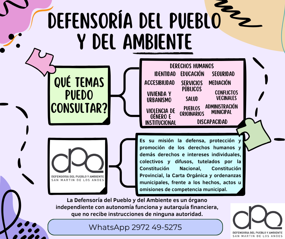 La Defensoría del Pueblo y del Ambiente cumple 10 años y va a los barrios