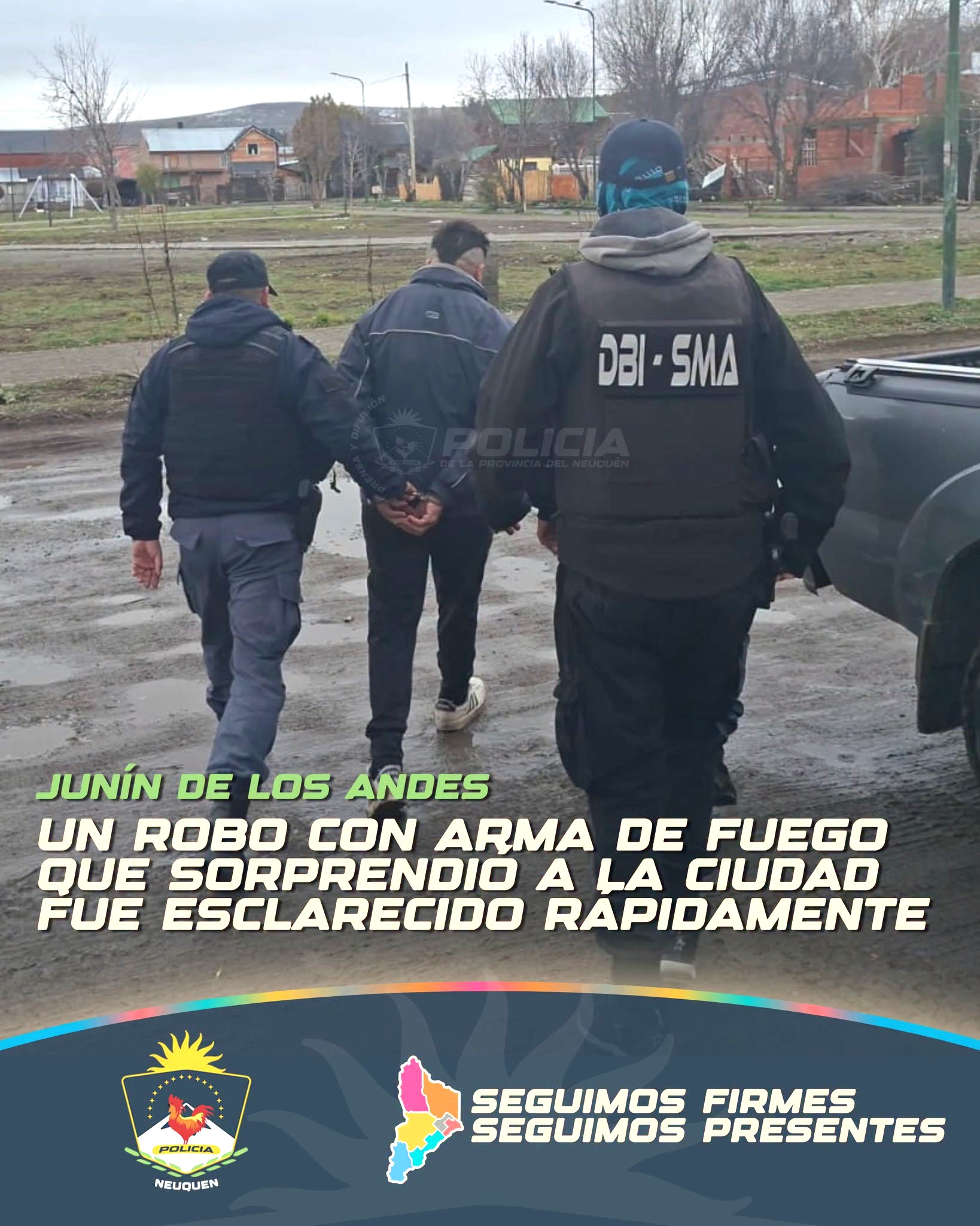 Esclarecen un robo con arma de fuego en Junin de los Andes-