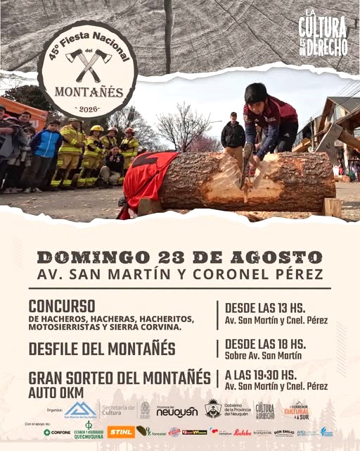 Fiesta del Montañés: concurso de hacheros, desfile y sorteo de un Renault Kardian.