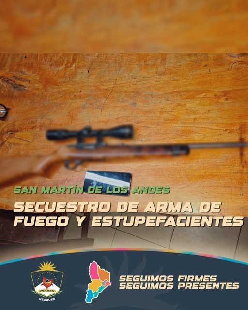 Secuestran arma de fuego y drogas en un procedimiento en Chacra 28.-