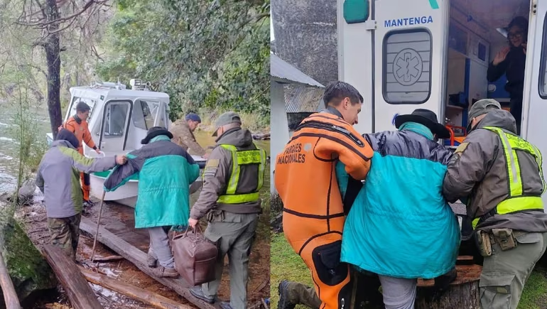 Operativo para evacuar un poblador de mas de 100 años en Paimun