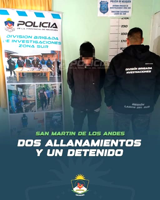 Dos allanamientos y un detenido
