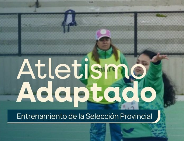 Entrenamiento abierto de la selección neuquina de Atletismo Adaptado en San Martin de los Andes.